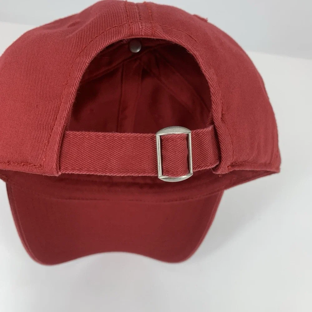 Top of the World Blank Hat Crimson Red Adjustable Strap TOW Dad Baseball Cap